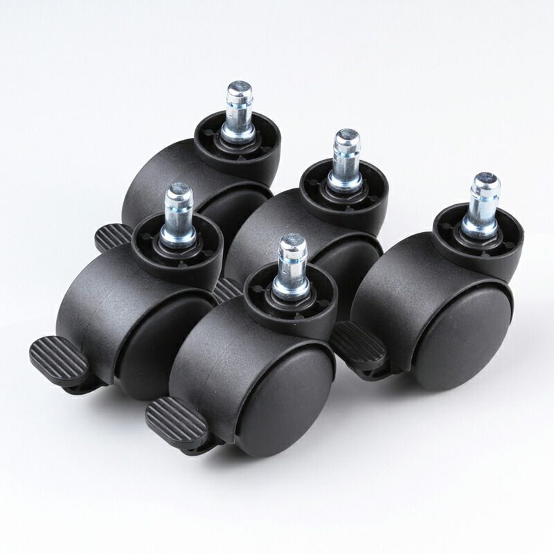 まとめ買い サンワサプライ 手動ストッパー付きキャスター 5個入り SNC-CAST6 ×3セット