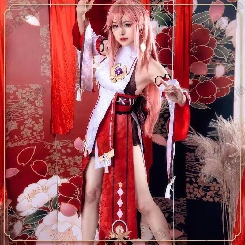 原神 コスプレ衣装 八重神子 キャラクター公式デザイン 可愛い系 フル