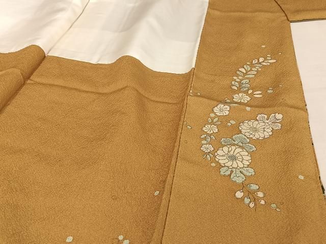 平和屋着物●訪問着　辻が花　絞り　暈し染め　金銀彩　正絹　逸品　AAAW4113np 平和屋着物○訪問着 辻が花 絞り 暈し染め 金銀彩 正絹 逸品