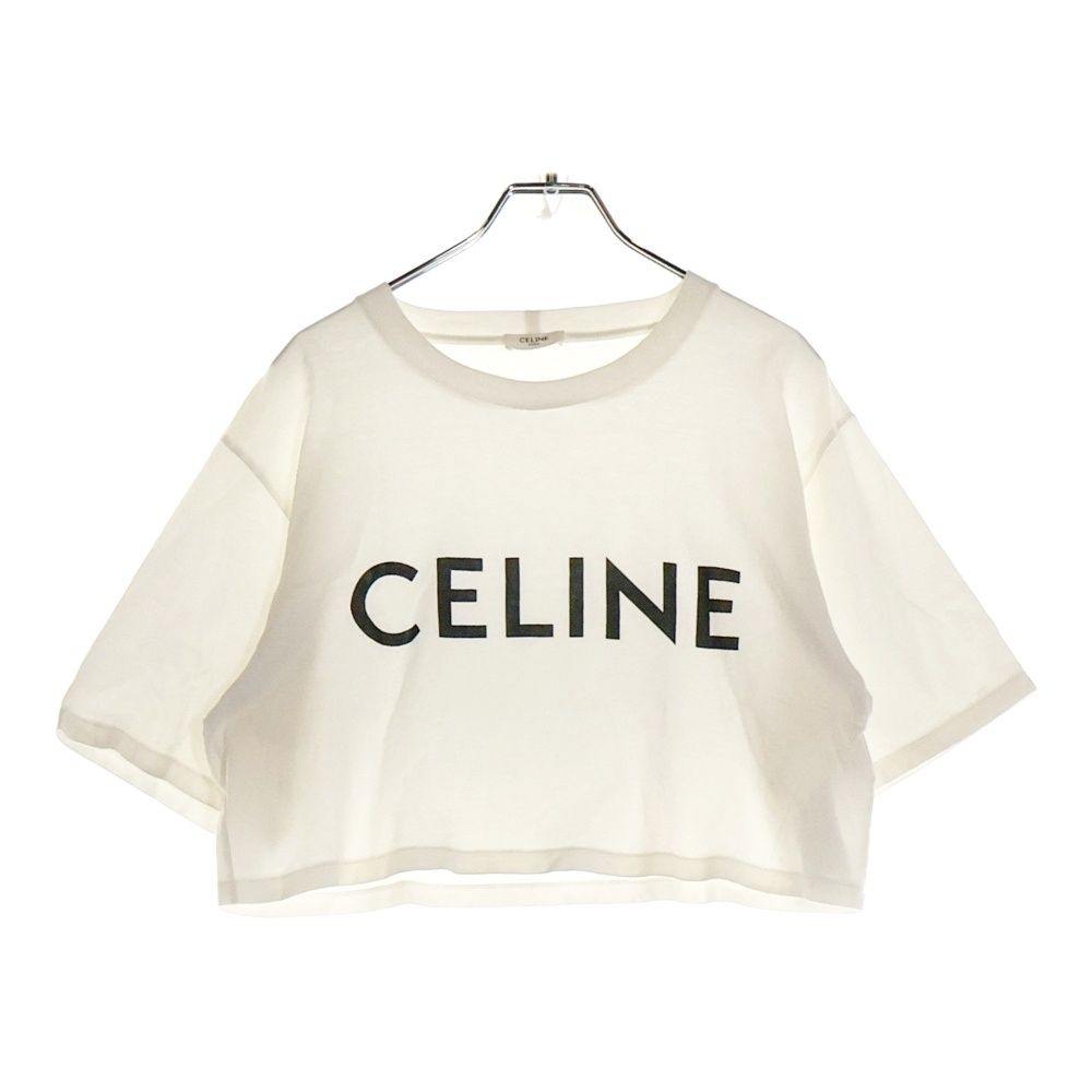 CELINE (セリーヌ) フロントロゴプリント クロップド クルー