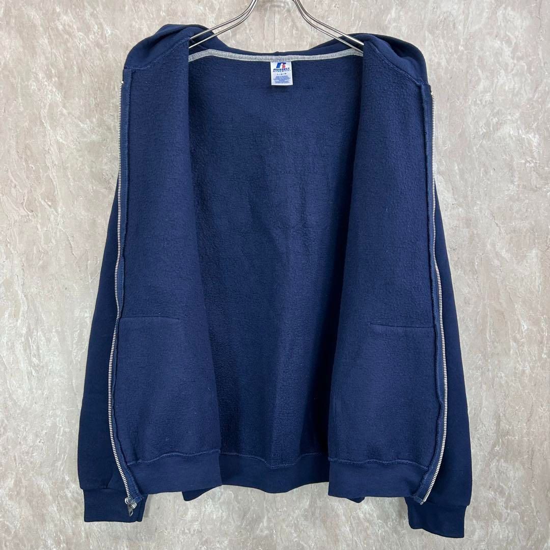 RUSSELL ATHLETIC ロゴプリント ネイビー L メンズ パーカー