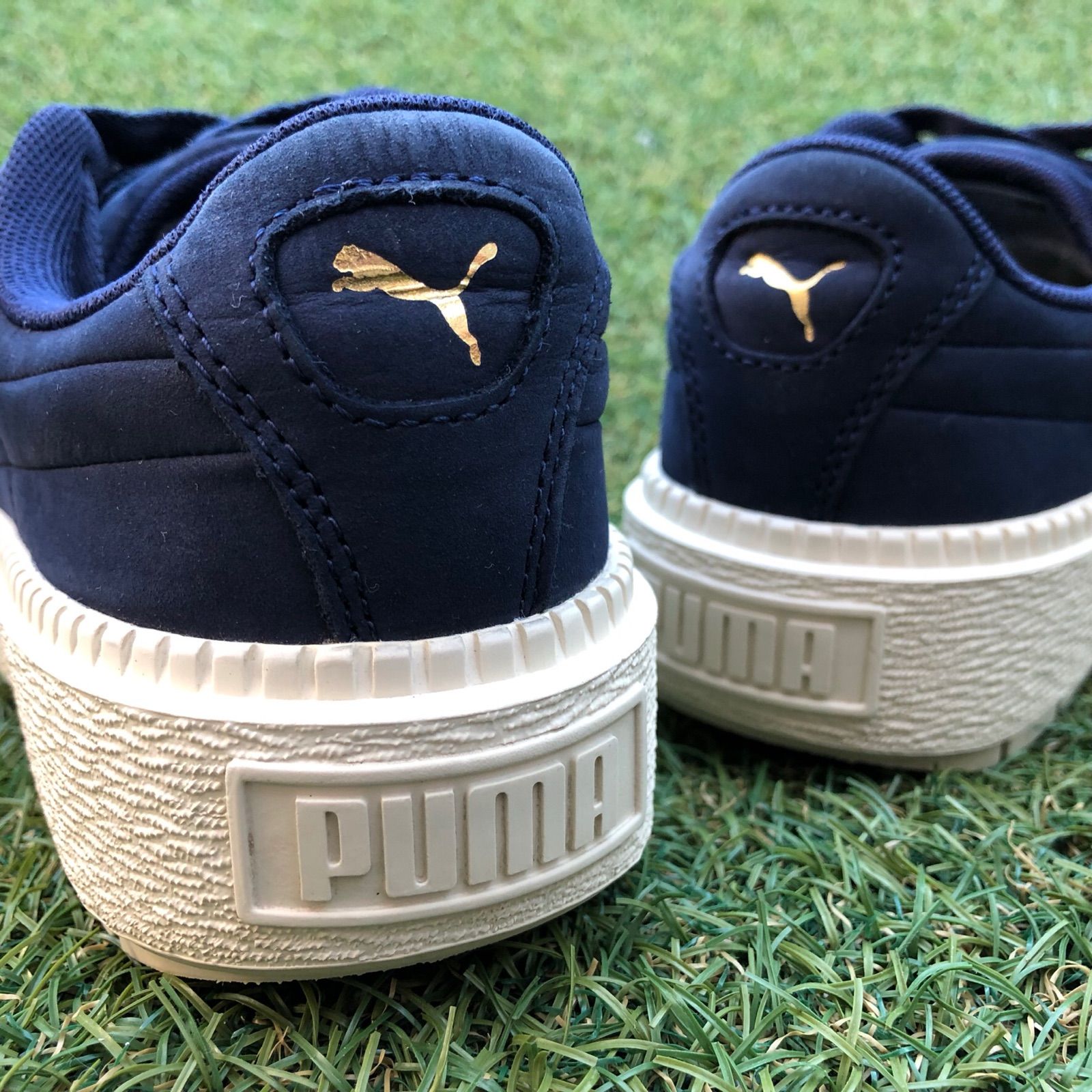 美品22.5 PUMA プーマ バスケット プラットフォーム トレース G282