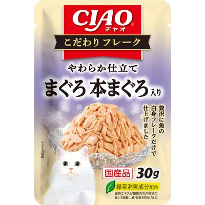 同梱不可 96個セット CIAO こだわりフレーク まぐろ 本まぐろ入り 30g