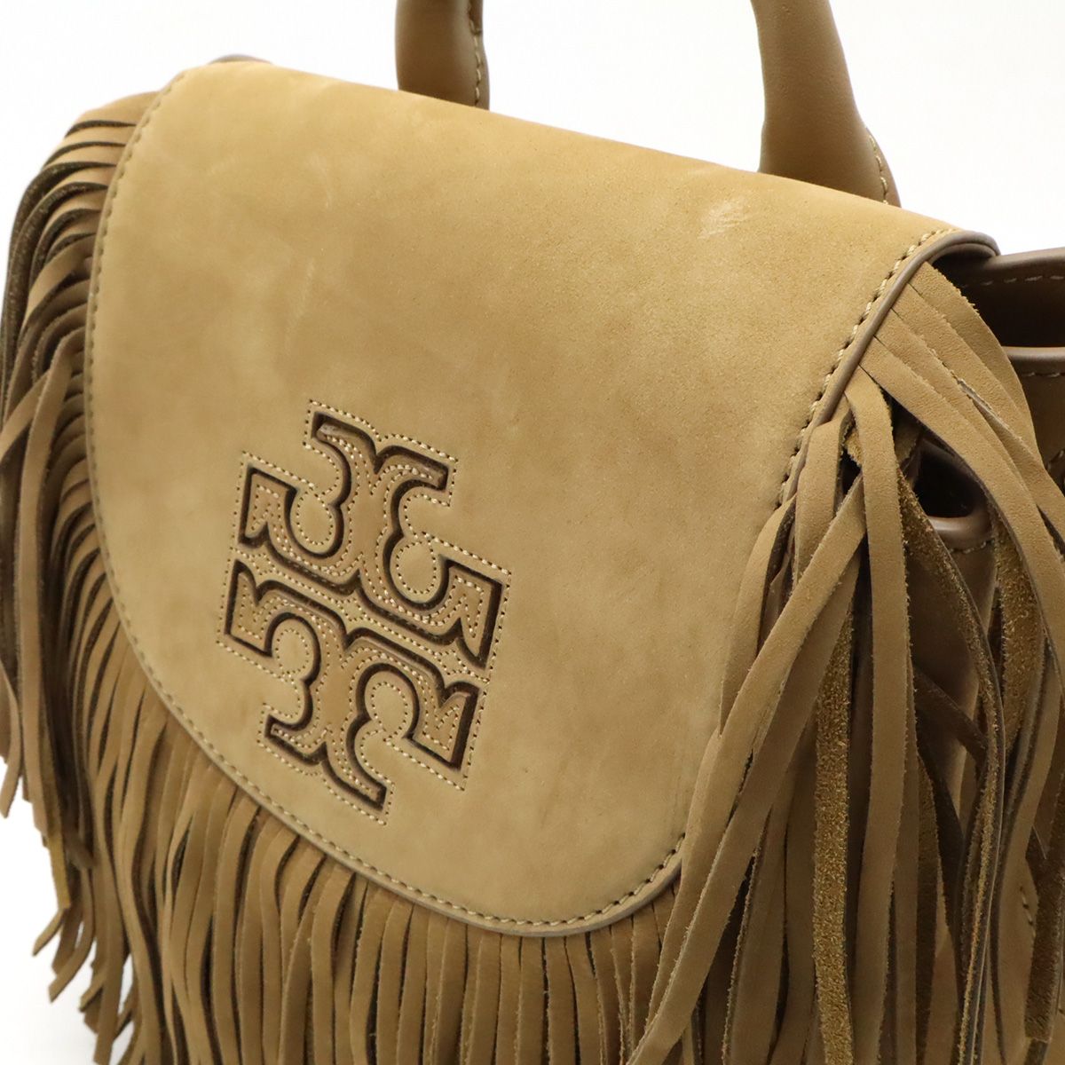 美品＊トリーバーチ リュック ゴールドロゴ TORY BURCH トリー バーチ トリーバーチ ロゴ バックパック