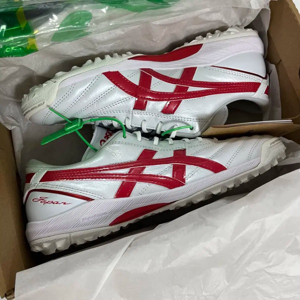 Asics アシックス c3 tf 235 ホワイト|レッド