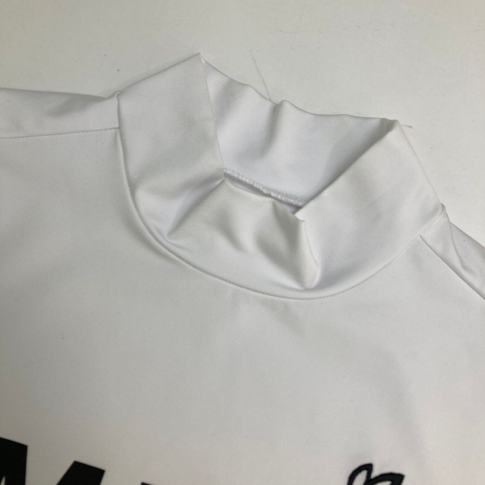 サイズ：0 MASTER BUNNY EDITION マスターバニーエディション 2023年 長袖ハイネックTシャツ  ホワイト系 [240101471254] ゴルフウェア レディース ストスト MASTER BUNNY EDITION マスターバニーエディション 2023年 長袖