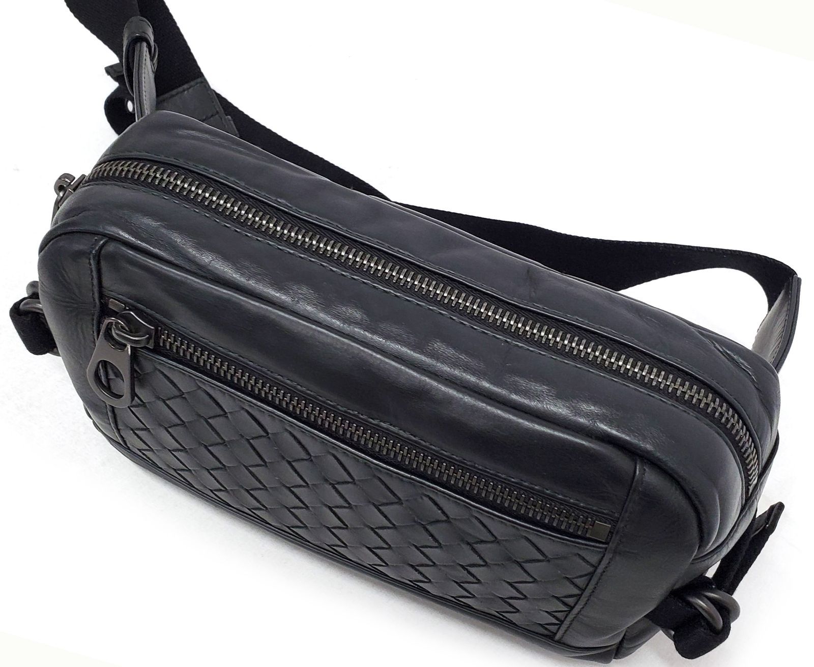 BOTTEGA VENETA ウエストポーチ イントレチャート ボディバッグ