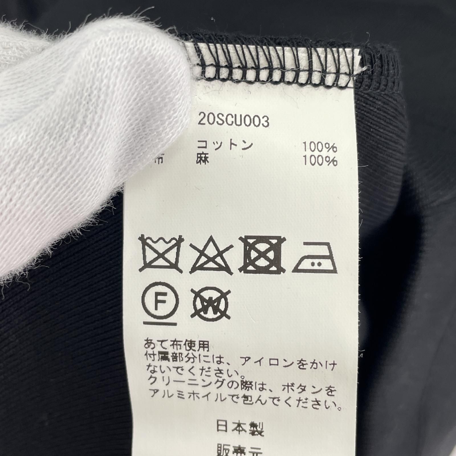 チノ CINOH ドロップショルダーバイカラートップス 20SCU003 ブラック サイズ：38 CINOH ドロップショルダーバイカラートップス ブラック 38
