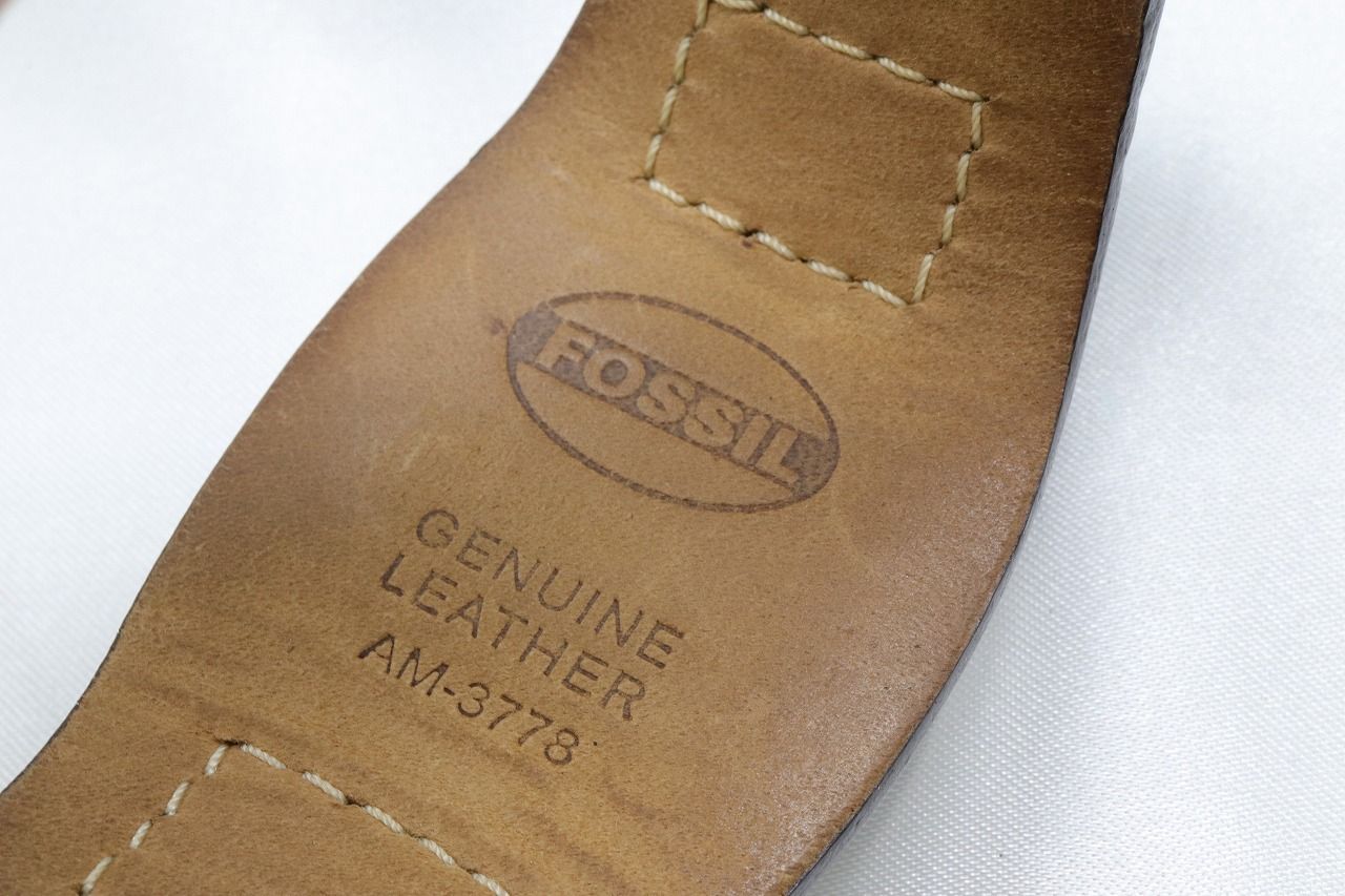W13-54】電池交換済 FOSSIL フォッシル 腕時計 AM-3778 - メルカリ