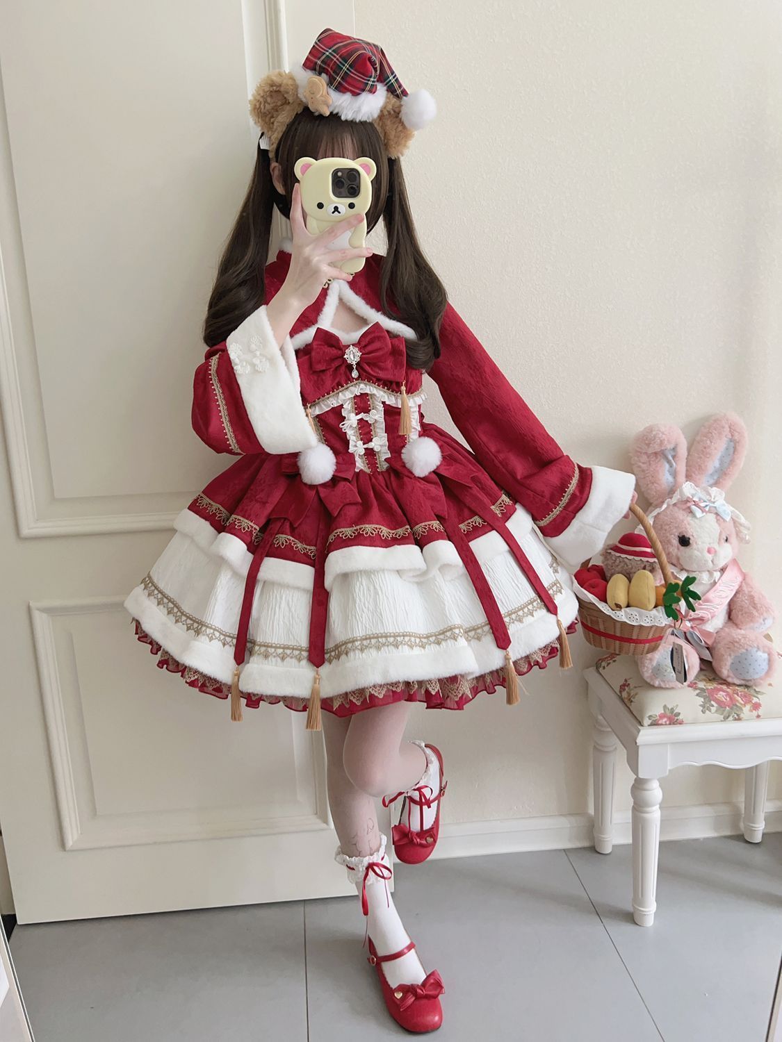 長袖プリンセス風OPドレス 3色展開