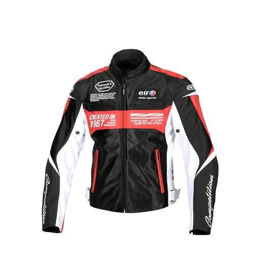 4営業日で発送 エルフ ELF elf イデアールメッシュジャケット Black＆Red WLサイズ 品番 EJ-S103-BK＆RD-WL
