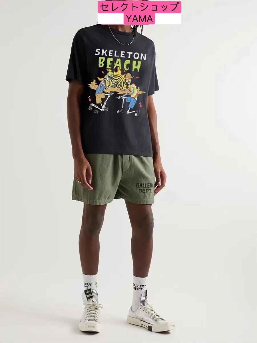 送料関税込【GALLERY DEPT.】スケルトンビーチサーフTシャツ 送料関税込【GALLERY DEPT.】スケルトンビーチサーフTシャツ