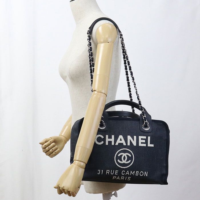 CHANEL シャネル ボーリングバッグ 2WAY ドーヴィル ボストンバッグ