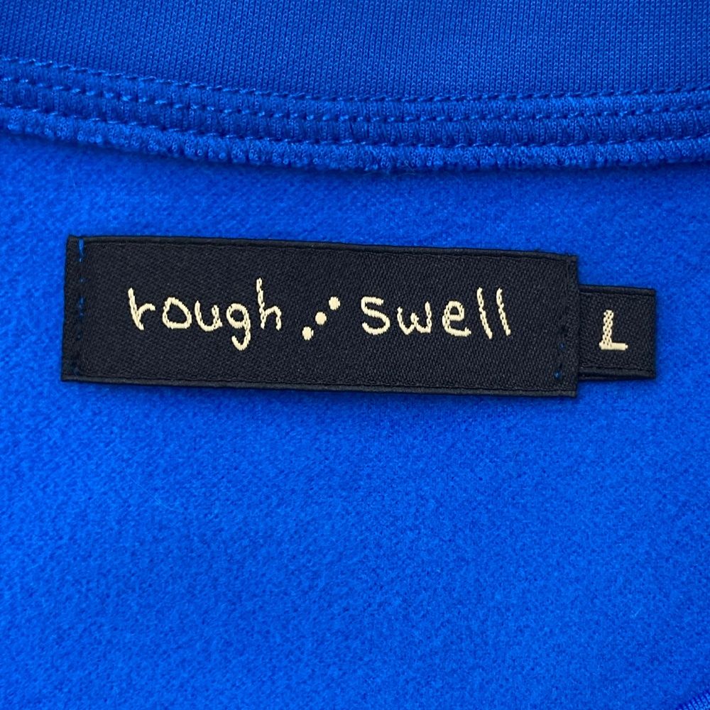 サイズ：L ROUGH&amp;SWELL ラフアンドスウェル 2024年モデル 裏起毛 スウェット 長袖トレーナー  ブルー系 [240101486790] ゴルフウェア メンズ ストスト サイズ：L ROUGH&SWELL ラフアンドスウェル 2024年モデル 裏起毛