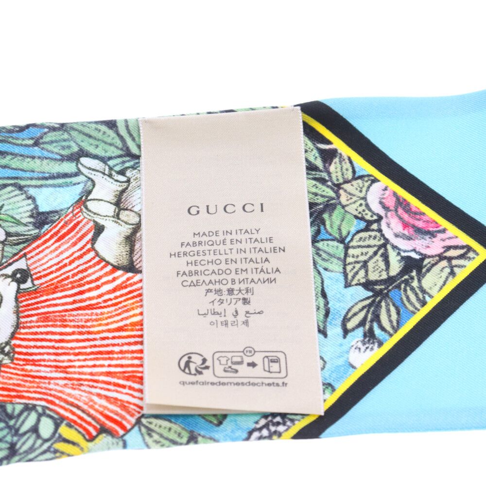 GUCCI ヒグチユウコ　スカーフ GUCCI グッチ スカーフ ヒグチユウコ 限定 コラボ アニマル