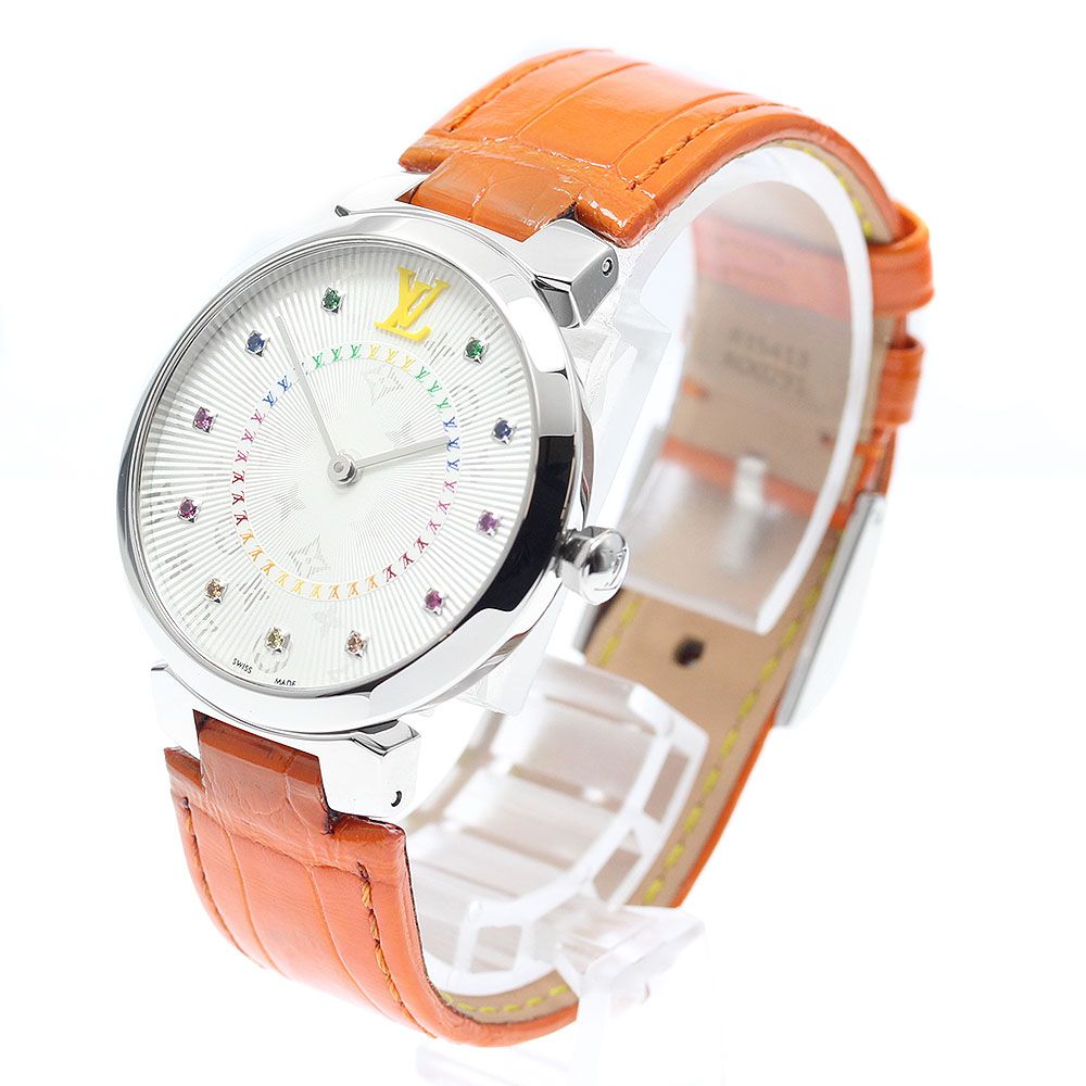 ルイ・ヴィトン LOUIS VUITTON QA159 タンブール スリムMM レインボー  