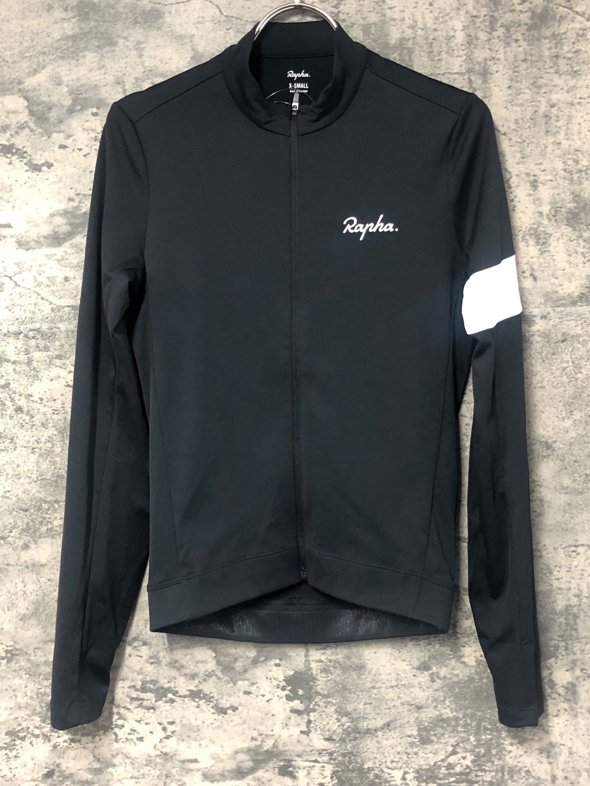 JJ779 ラファ Rapha MEN S CORE THERMAL LONG SLEEVE JERSEY 長袖 サイクルジャージ 黒 XS 裏起毛