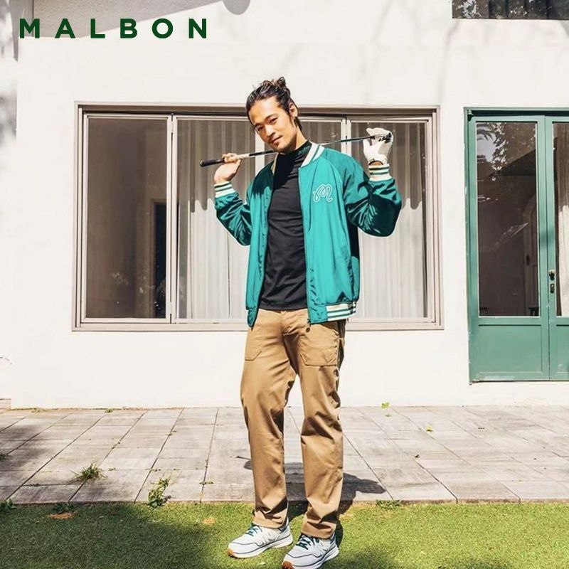 即購入OK】 malbon golf マルボンゴルフ LOGO ロゴ スタジャン ジャケット シンプル メンズ 韓国 ゴルフ ゆったり カジュアル  アウター 2色 大人気 - メルカリ