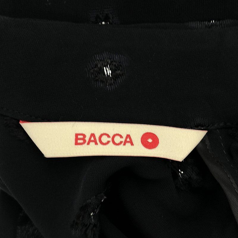 BACCA / バッカ | 2023SS | ブラックフラワー ショートシャツ | 36