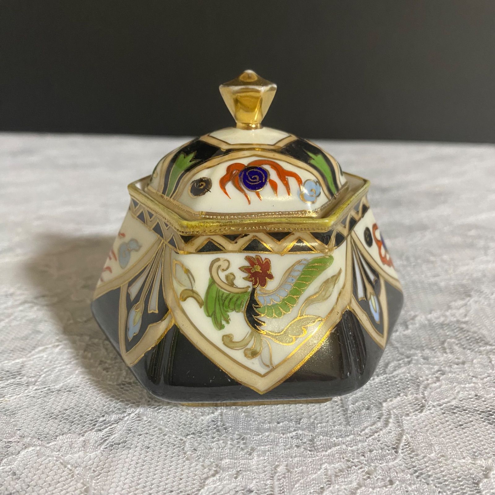 英国 里帰り オールドノリタケ ドレッシングテーブルセット マルキ印