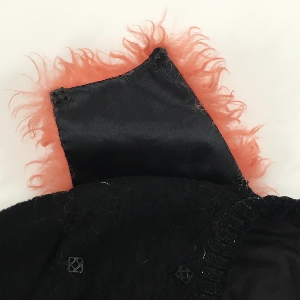 肩シャギーニット取外し可