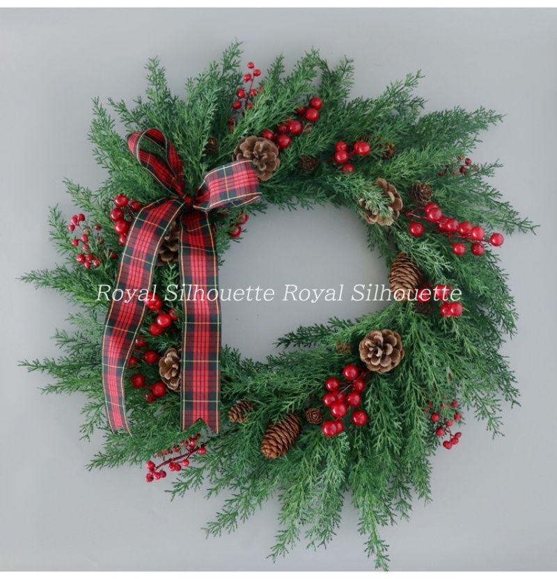 リース フラワー 花 インテリア 壁掛け クリスマス ホリデー 松ぼっくり ウェディング ガーデン ガーデン挙式 前撮り 花嫁 造花 結婚式 前撮り お洒落 二次会 披露宴 海外挙式 フェイクフラワー 豪華 ガーリー 可愛い 装飾品 冬