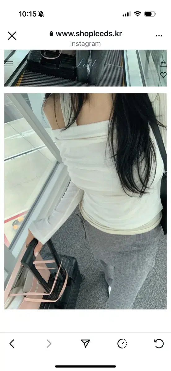 リズ ラップパンツ グレー ロング丈