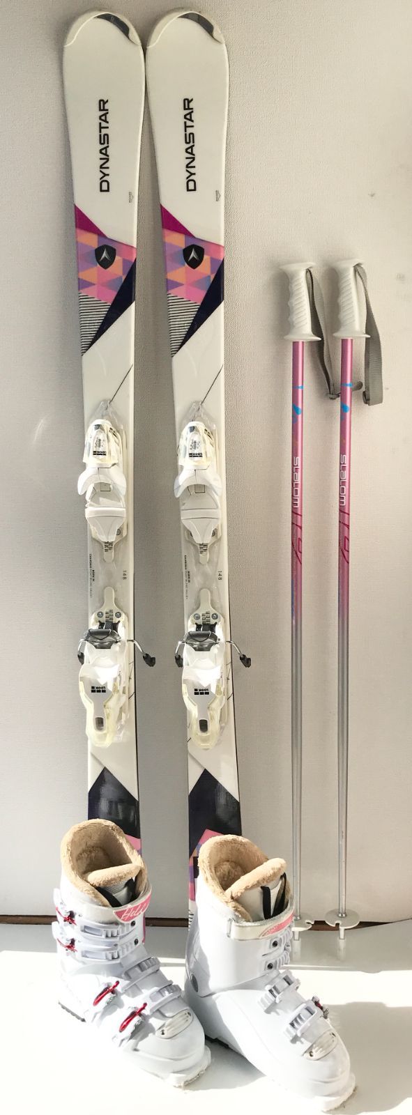 スキー板(ビンディング付き) ストック ブーツ 3点セット レディース  