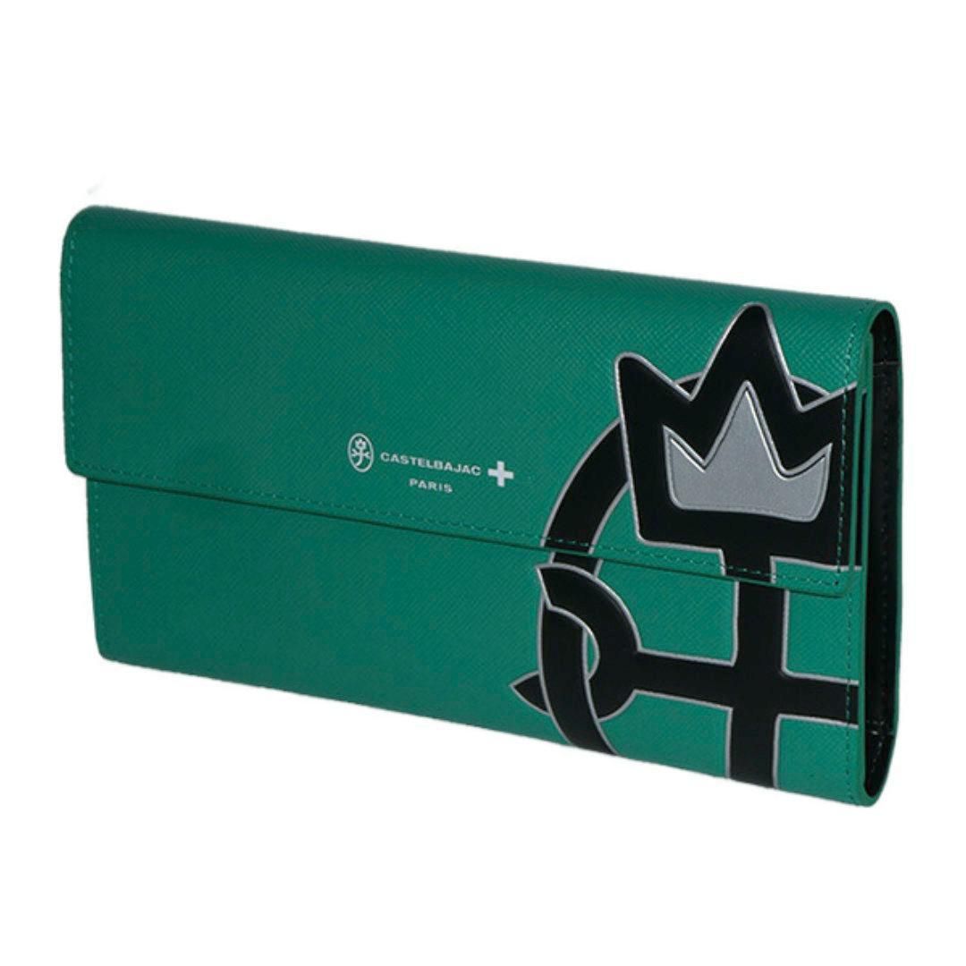 カステルバジャック ウプラ かぶせ長財布（ホック式） 054625 ブラック