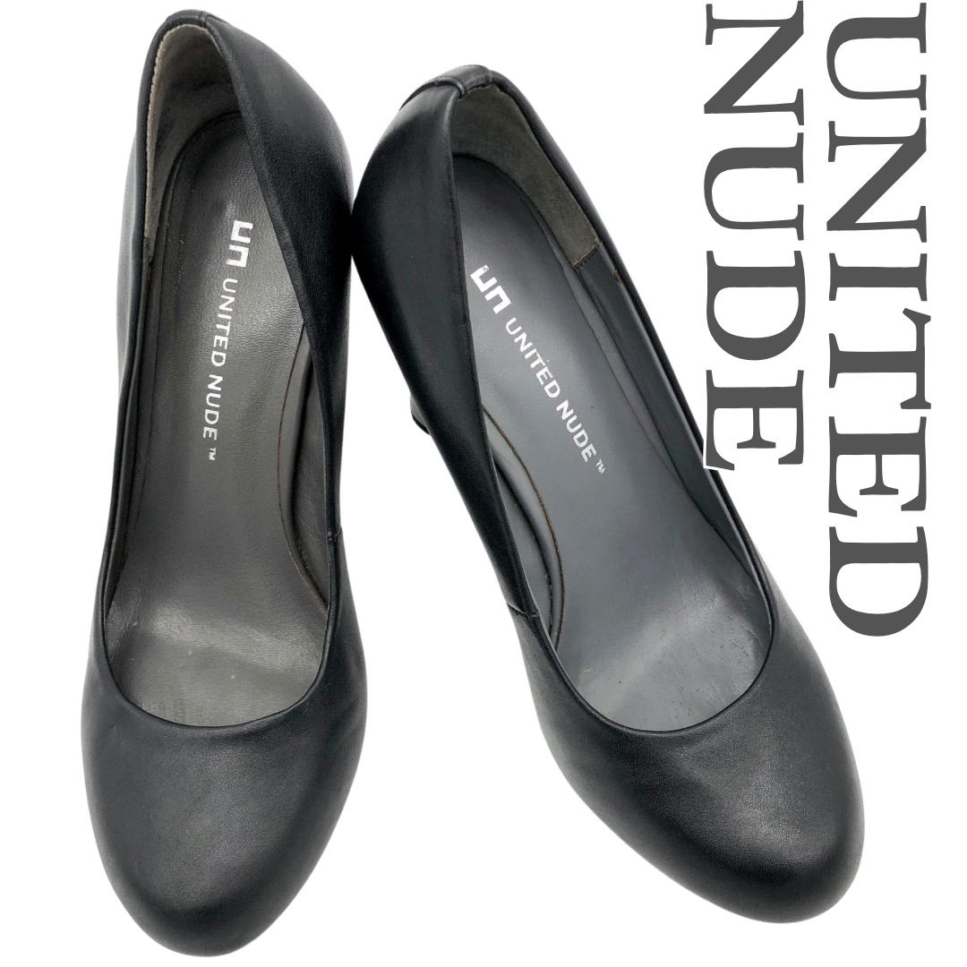 新品未使用！united nudeブラック ハイヒール パンプス サイズ39 UNITED NUDE JAPAN