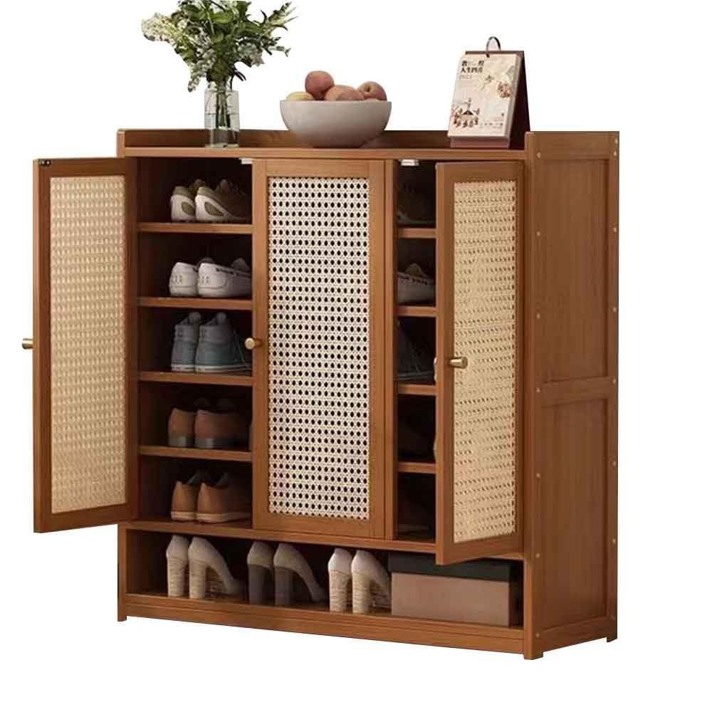 数量 幅90×奥行33×高さ90cm 玄関 奥行アップ 自立式シューズラック 中華風和風侘寂 靴箱 収納キャビネット 玄関収納 靴収納 リッパ収納 シューズボックス シューズBOX 扉付き 可動棚 下駄箱 一人暮らし シューズ スリッパ シューズキャビネ