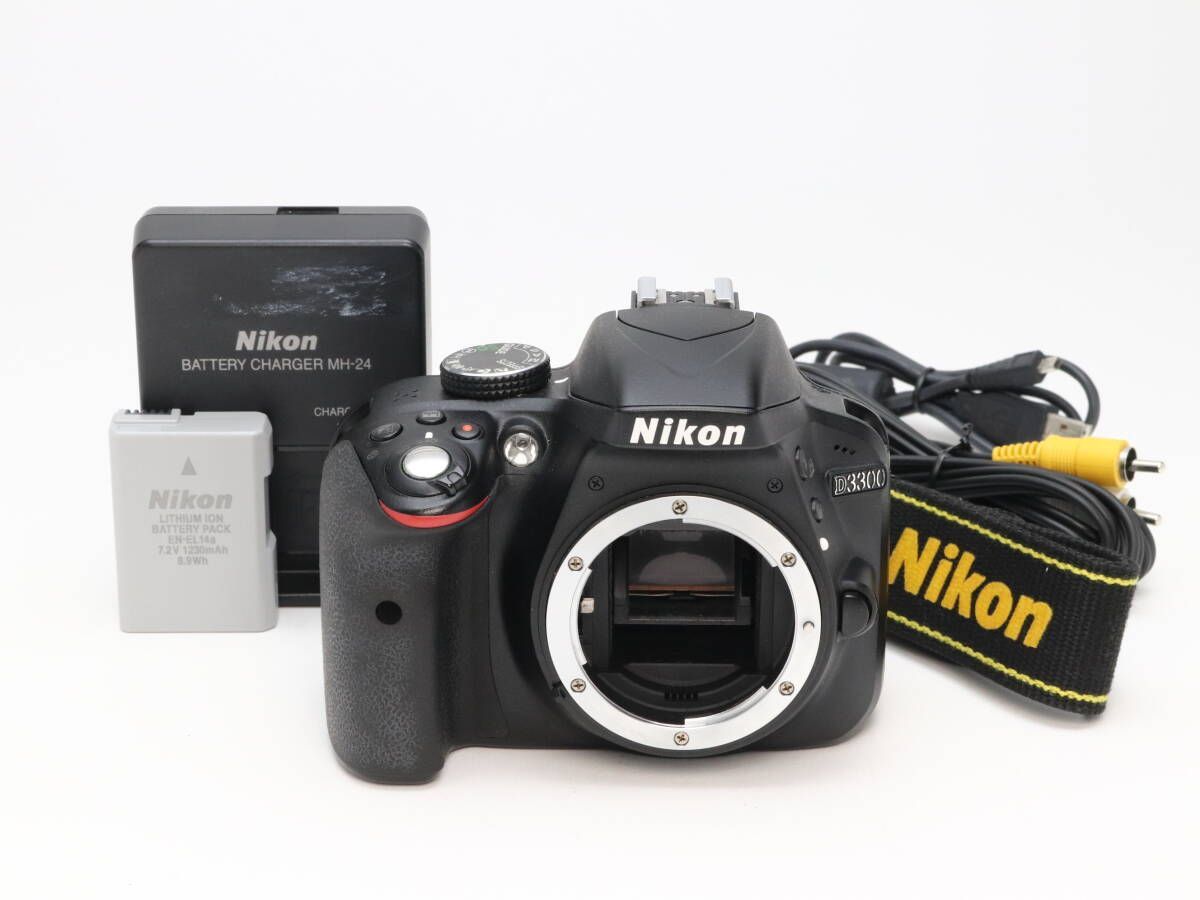 B (並品) Nikon ニコン D3300 ボディ ブラック 初期不良返品対応