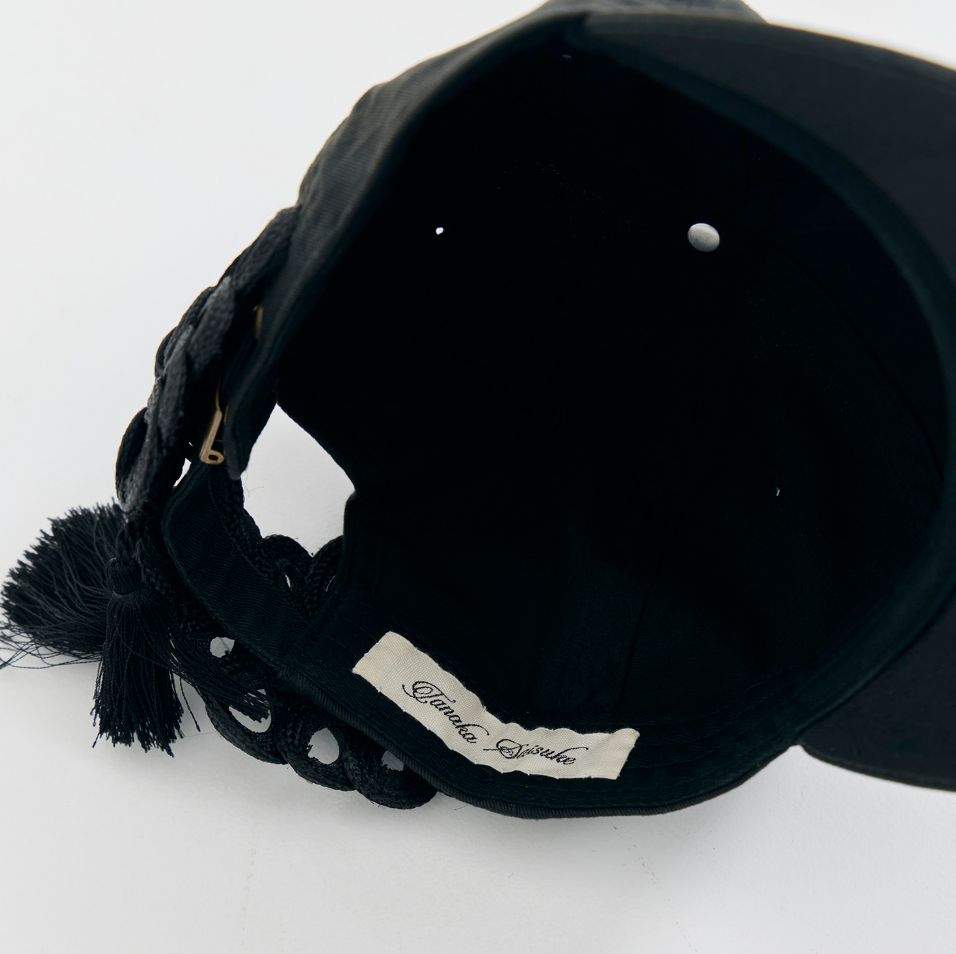 STUDIOUS tanakadaisuke 別注 China ribbon cap (カラー BLACK