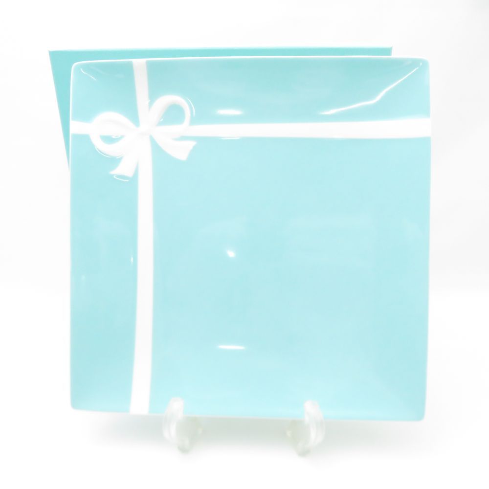TIFFANY＆Co. ティファニー ブルーボックス スクエアプレート 1点 四角皿 大皿 SO3222L2