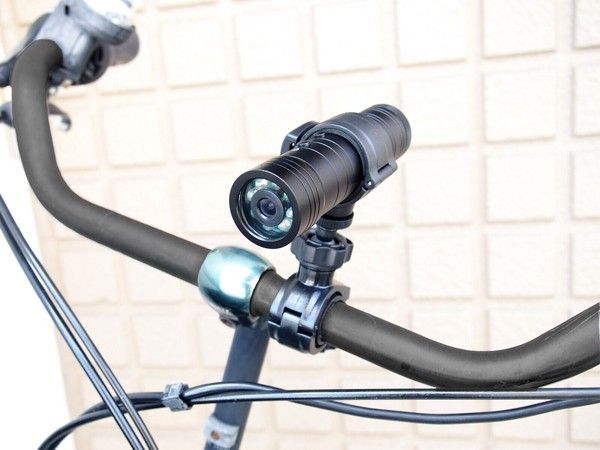 ♪自転車 バイク用 ライト付き ドライブレコーダー SDカード付き