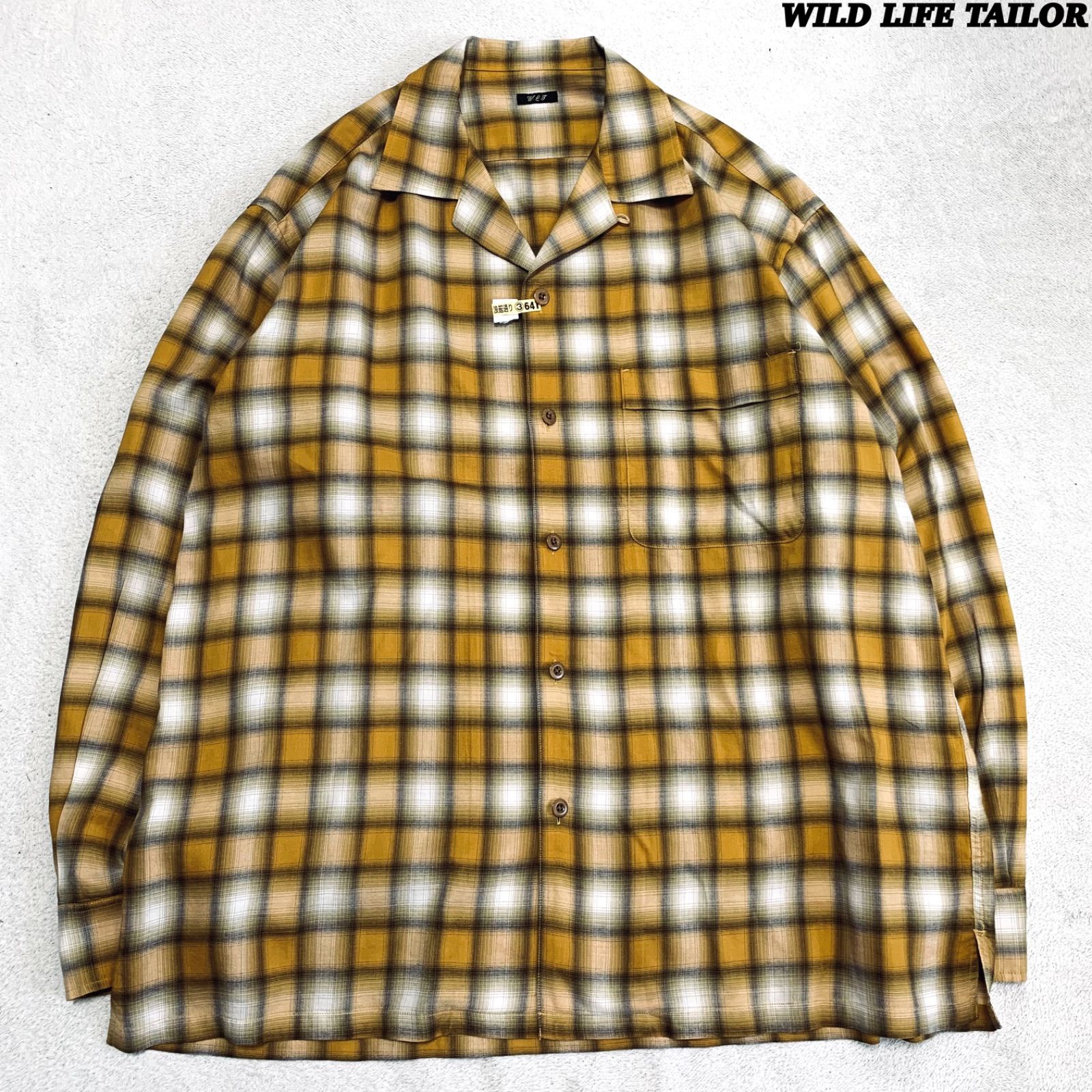 WILD LIFE TAILOR / Adam et Rope Ombre Check Shirt クリーニング済