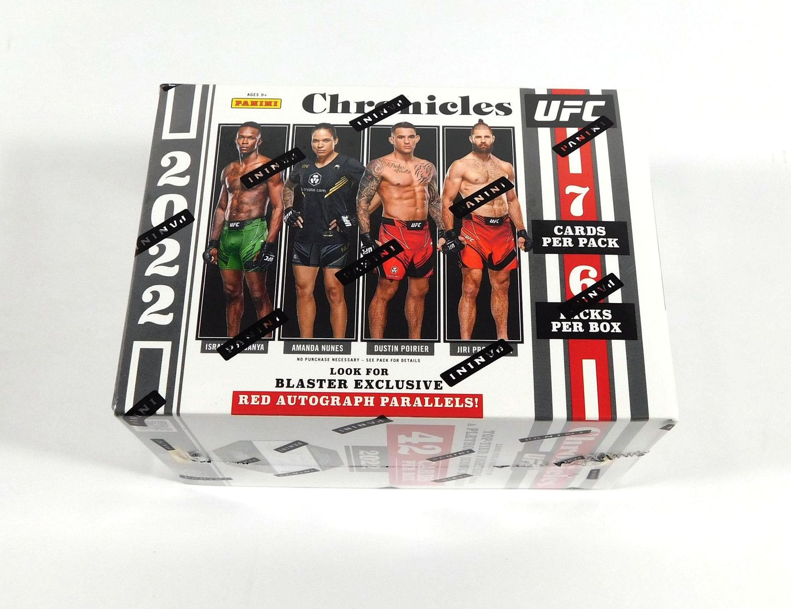 2025 UFC Chronicles Blaster Box 7 Cards per Pack 6 Packs Per Box