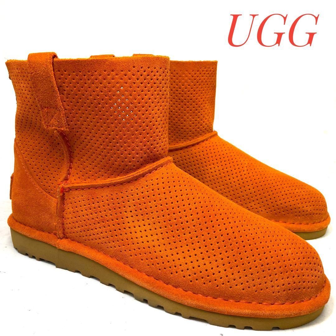 UGG オレンジブーツ 新品・未使用品 未使用・展示品】UGG アグ Classic Unlined Mini Perf クラシック
