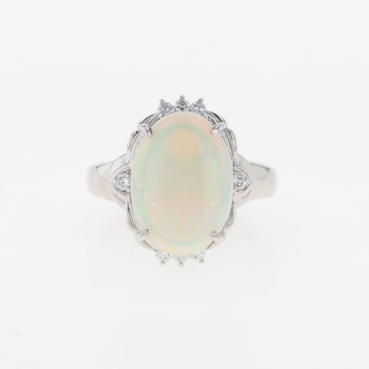 オパールプラチナリング8号