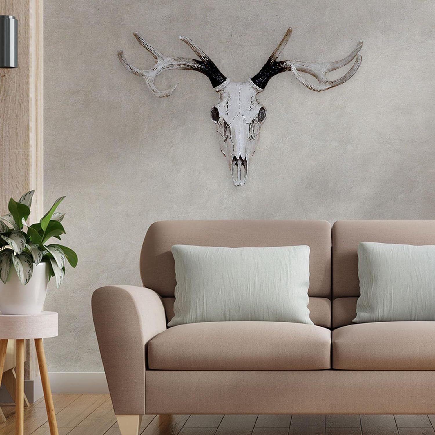 オブジェ ハンティングトロフィー 頭蓋骨 鹿 シカ インテリア ウォール