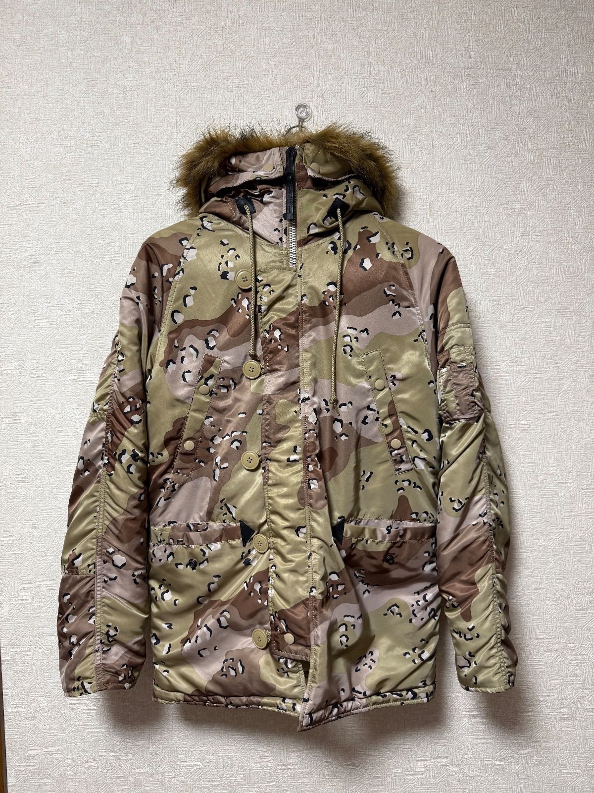 Alpha N-3B フライトジャケット チョコチップ