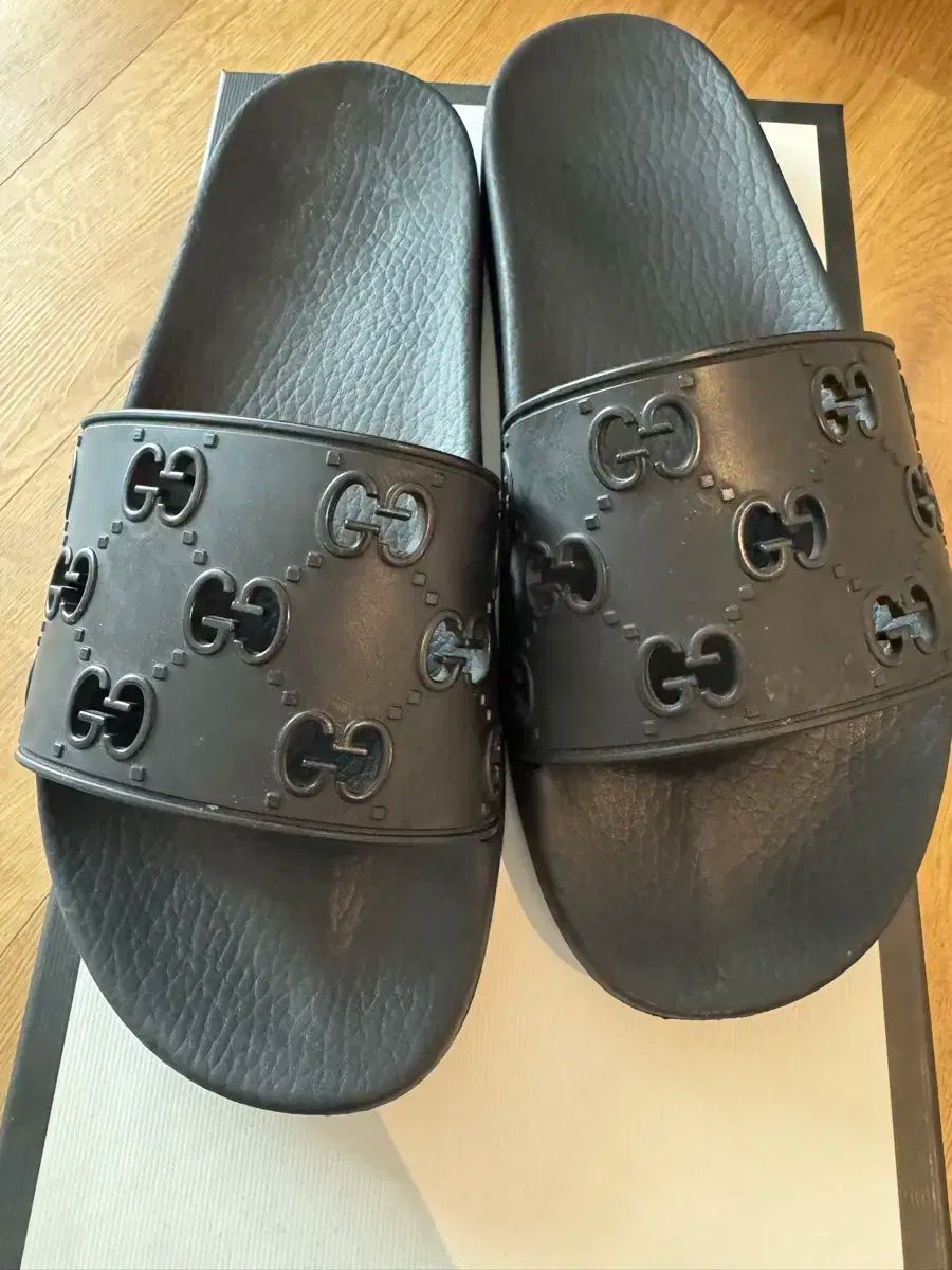 GUCCI(グッチ) ウェブ スライド スリッパ 黒 8