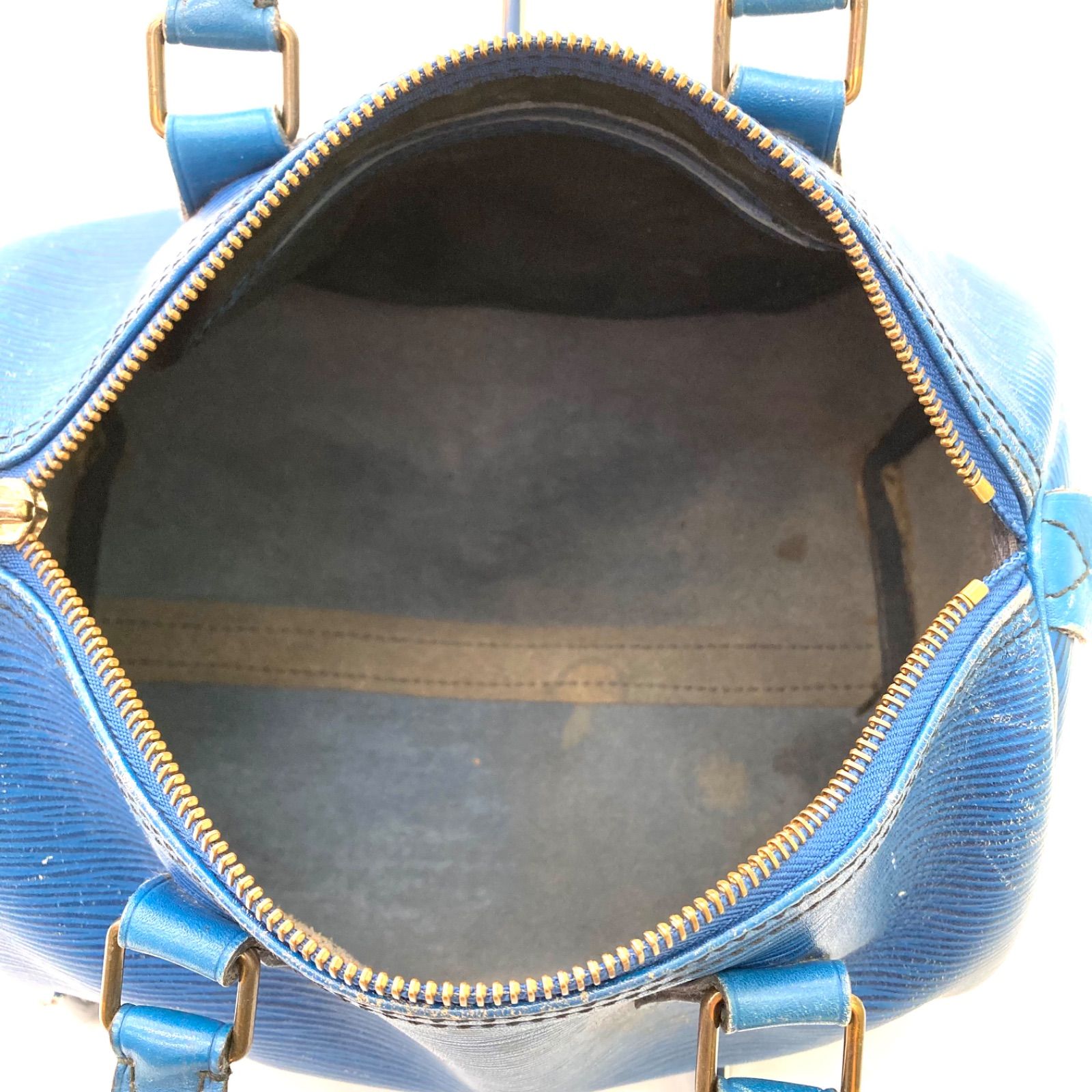 LOUIS VUITTON】ルイヴィトン エピ スピーディ25 青 ブルー 