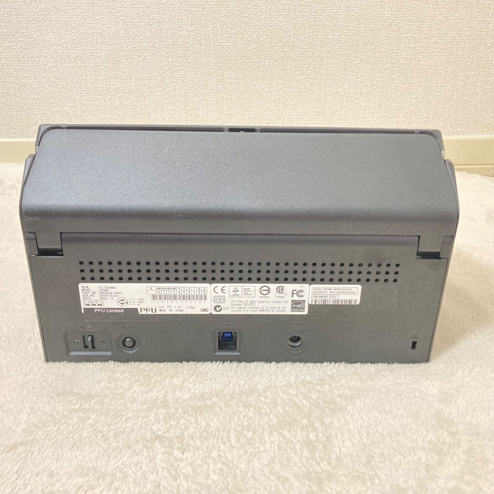 美品、動作品】Fujitsu 割引 富士通 スキャナー ScanSnap iX500 美品