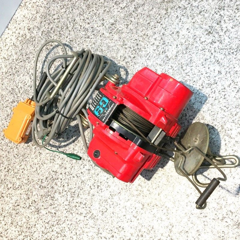 Shindaiwa 新ダイワ SW60 マルティ ウインチ 60kg 電動 工具 吊り下げ 荷揚 100V 電動ウインチ△ DW3465