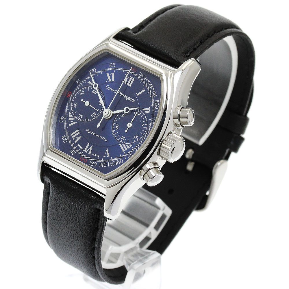 ジラール ペルゴ GIRARD 2710 リシュビル クロノグラフ 手巻き メンズ _907871