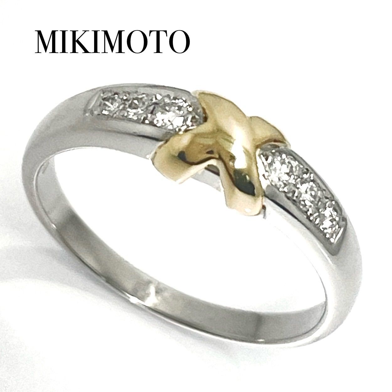 MIKIMOTO / ミキモト ダイヤリング Pt950/K18YG 0.12ct 13号 - メルカリ