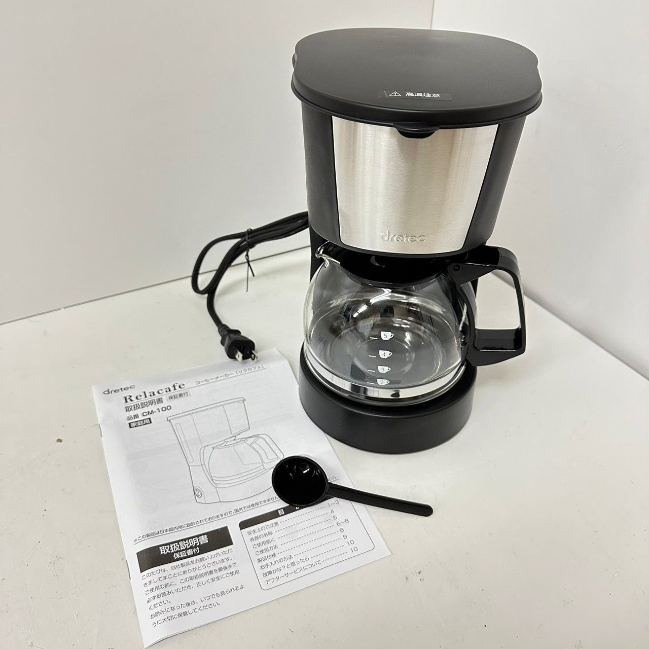 ドリテック コーヒーメーカー リラカフェ CM-100BK ブラック-