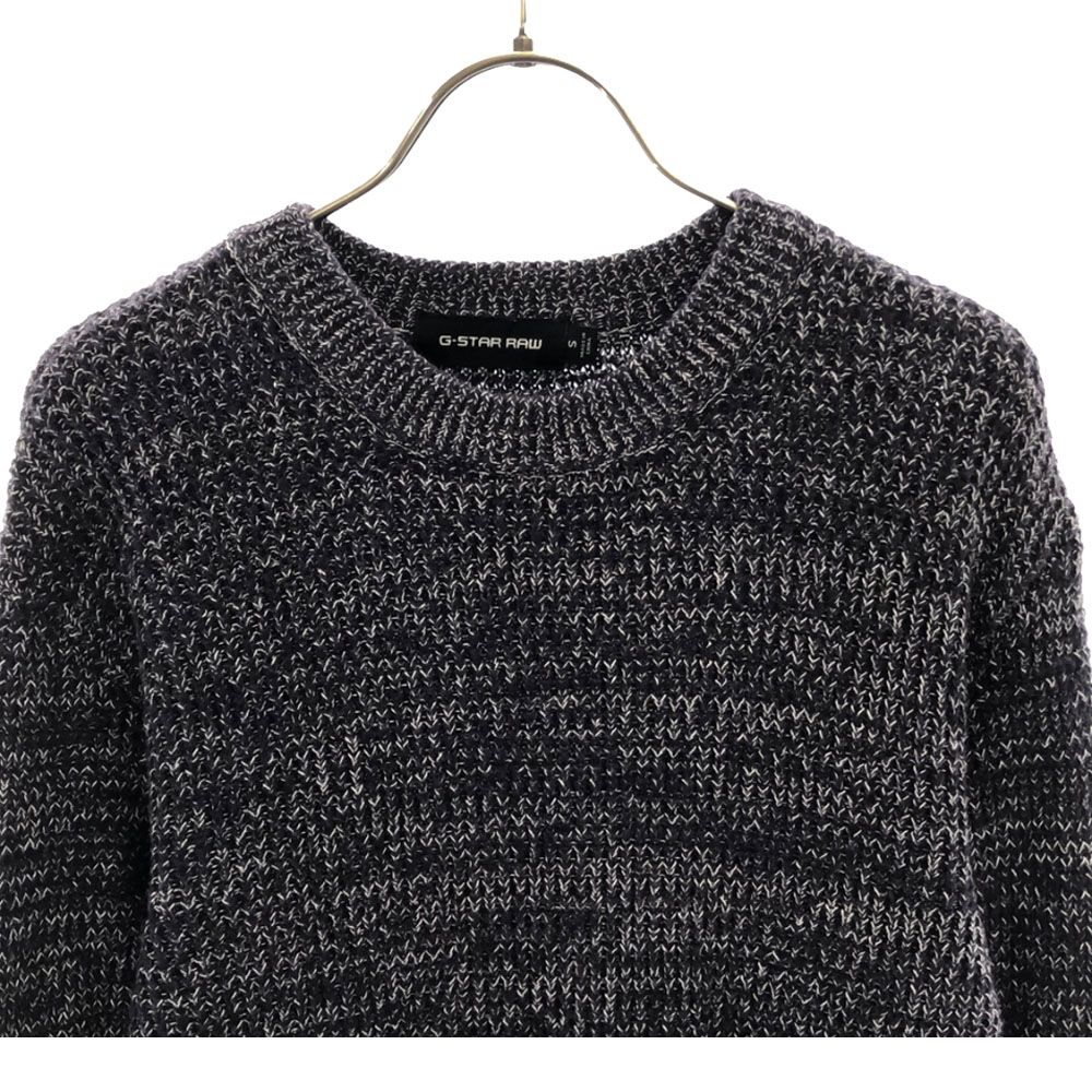 ジースターロウ 長袖 コットン ニット S ネイビー系 G-STAR RAW 