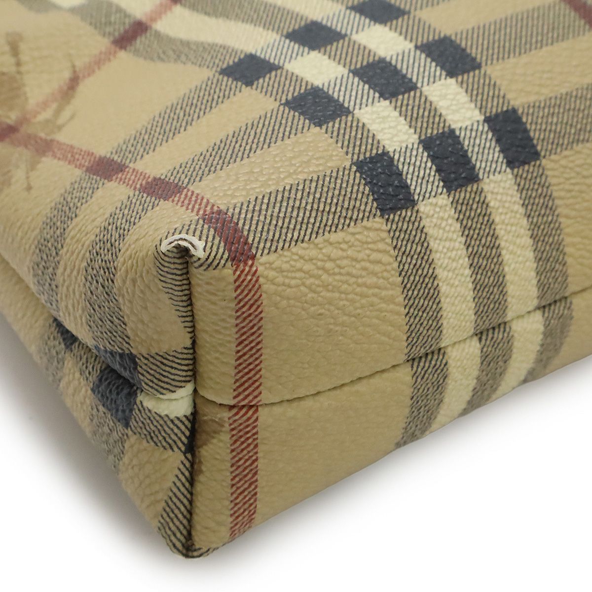美品✨バーバリー ハンドバッグ ノバチェック PVC レザー シャドーホース BURBERRY バーバリー ノバチェック シャドーホース ハンドバッグ